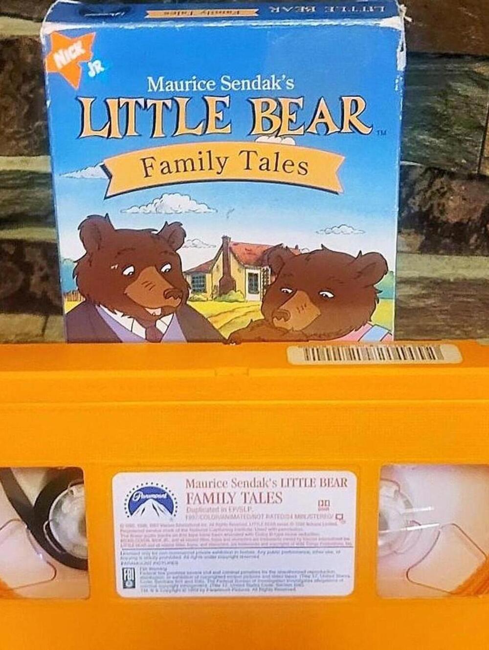 Little Bear Family Tales VHS special orange tape 1997 Nick Jr. Classic Tales